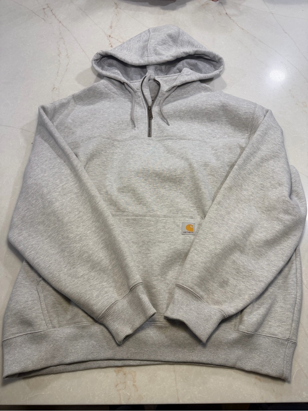 Carhartt Men’s Loose Fit Rain Defender 1/4 Zip Hoodie Gray Size 2XL